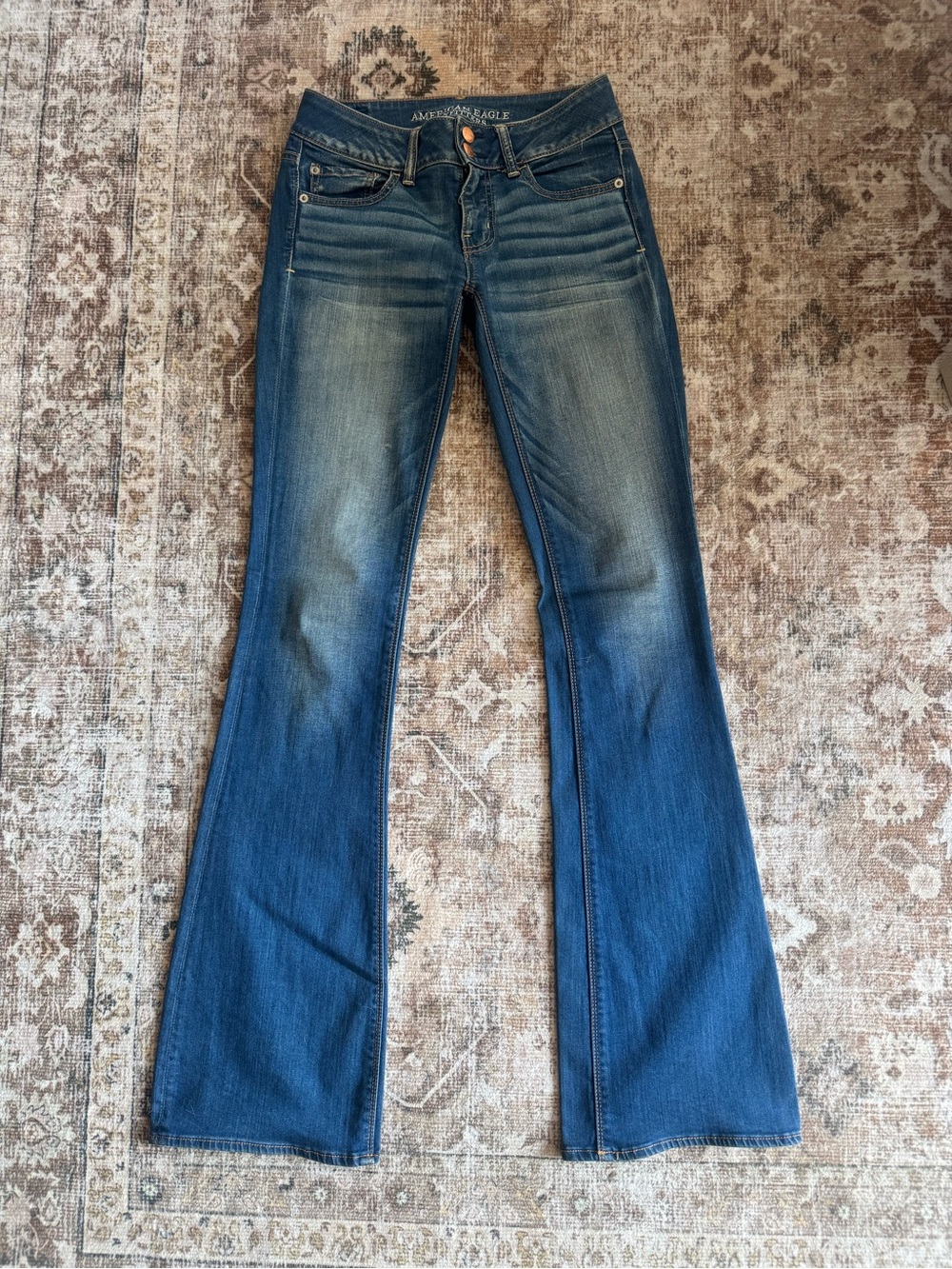 American Eagle Outfitters Women's Flared Jeans 4 X-Long